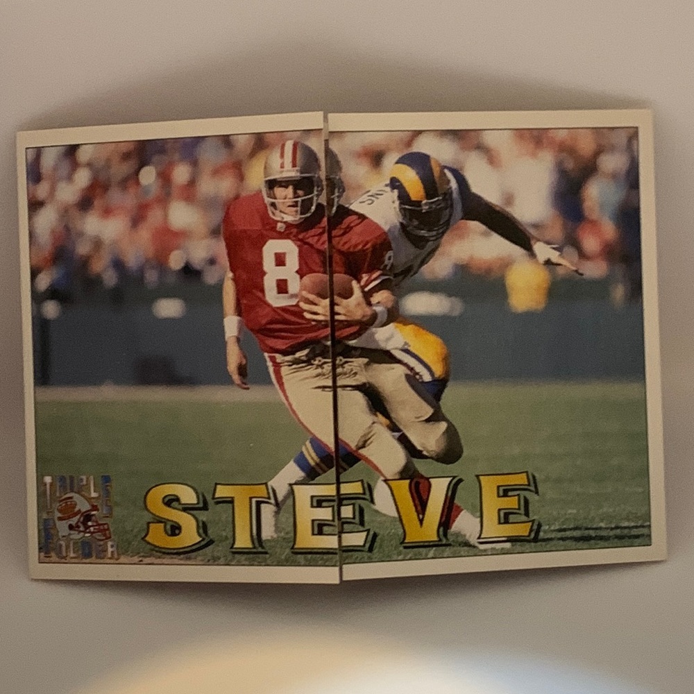 1994 Pacific Triple Folder Card Steve Young 49ers #29 (MISC3)
